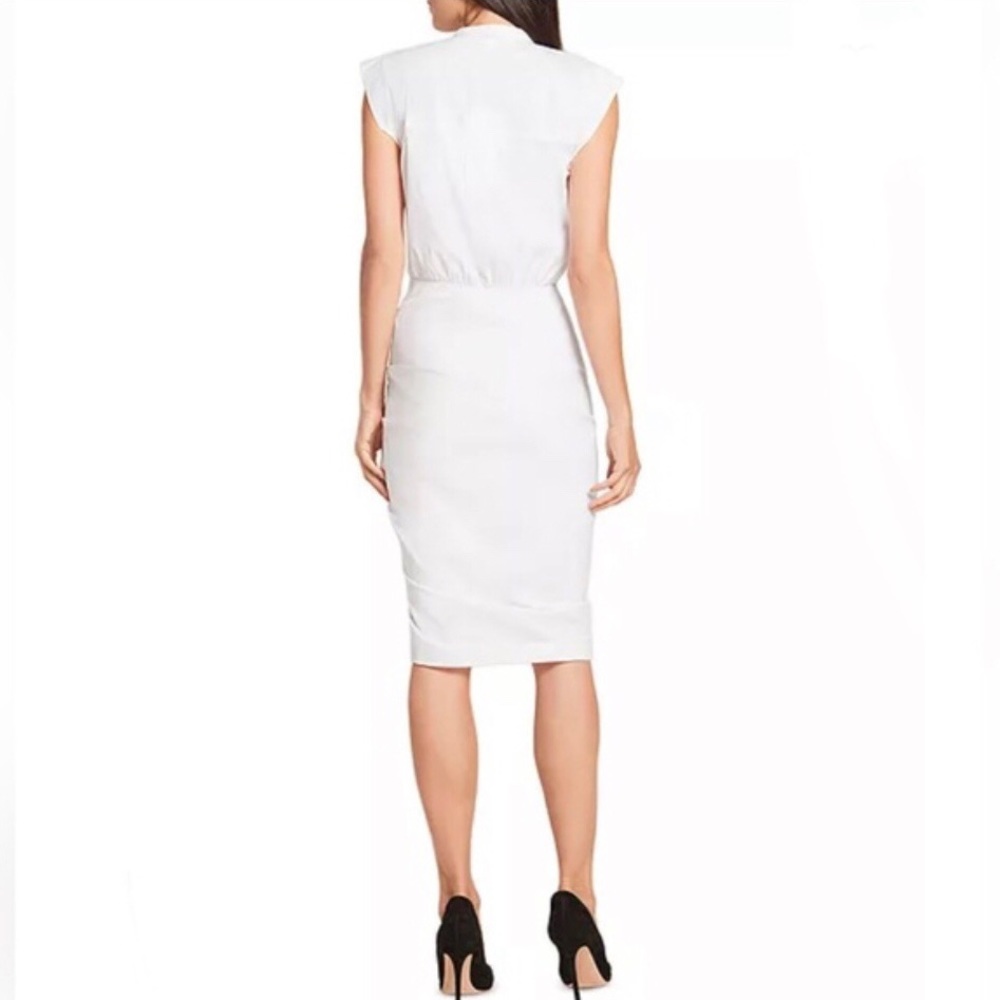 Veronica Beard Ruched Poplin Shirtdress - Picture 2 of 6
